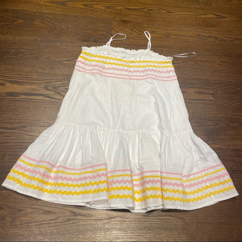 Linen Blend Ric Rac Dress - Picture 6 of 6